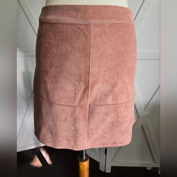 Lulus "Shenandoah" Faux Suede Mini Skirt - Picture 2 of 8